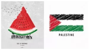 Ilustrasi semangka palestina